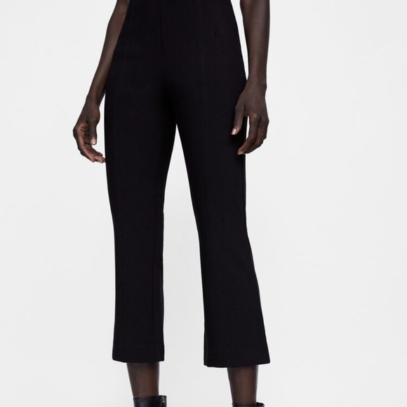 Zara Cropped Flarred Pants - Picture 3 of 5